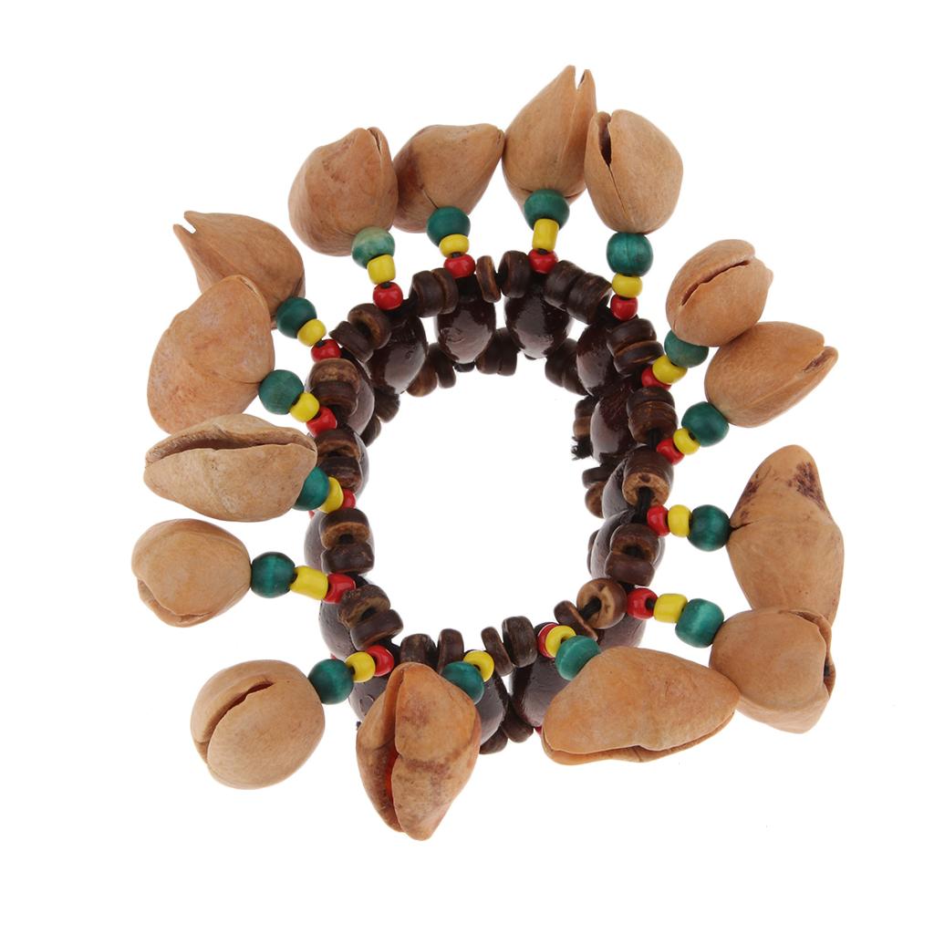 African Tribal Style Nuts Handbell Wonderful for Drum Percussion Play