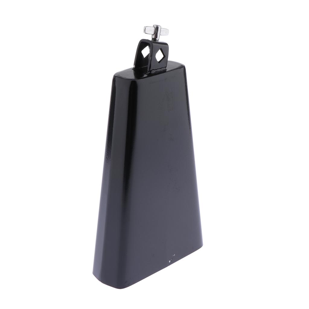 Cow Bell Noise Makers Musical Hand Percussion Cowbell for Drum Set Black  V6Y4