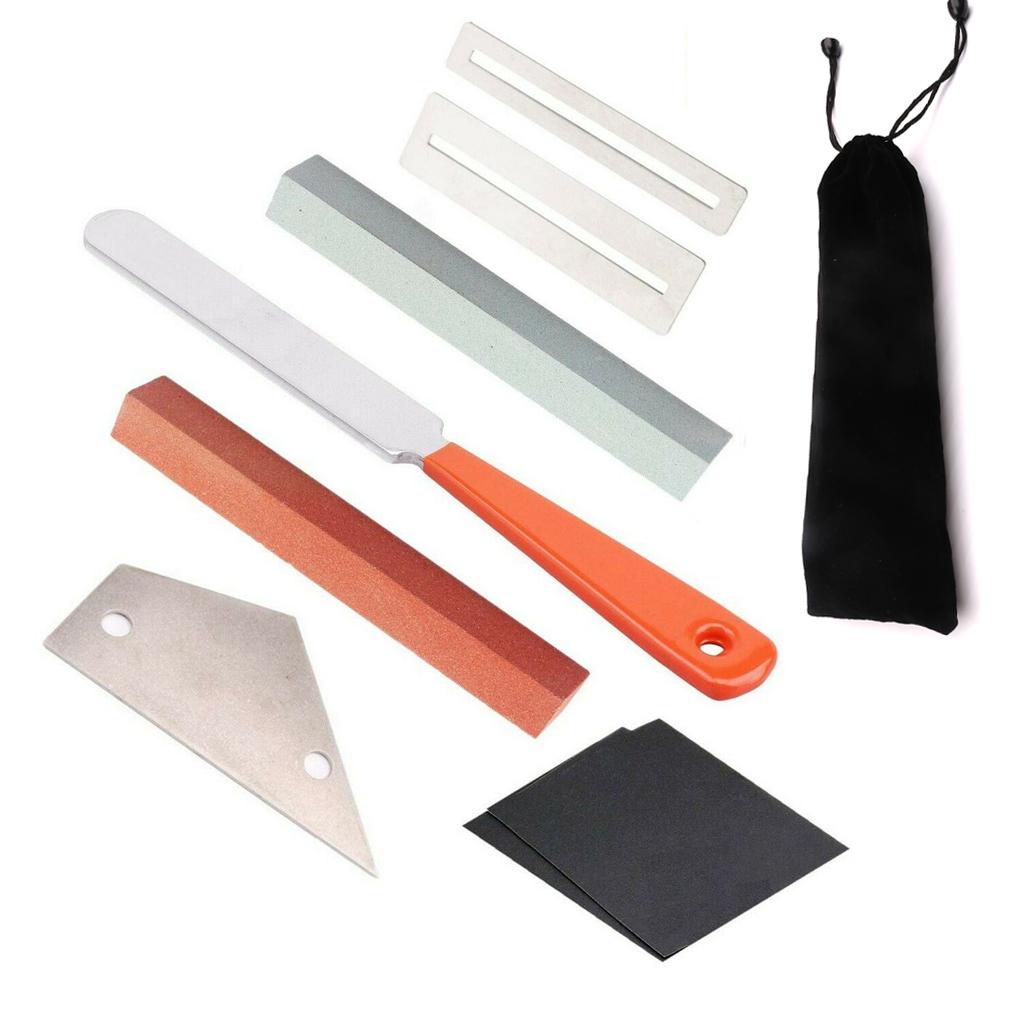 Guitar Fret Rocker+Fret File+Grinding Stone+Fretboard Guard Repair Tools Set