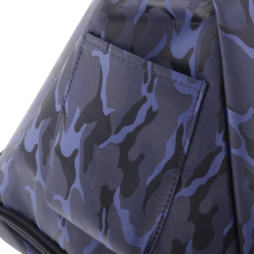 Crystal Singing Pyramid Traveling Carry Bag Case 10inch Blue Camouflage