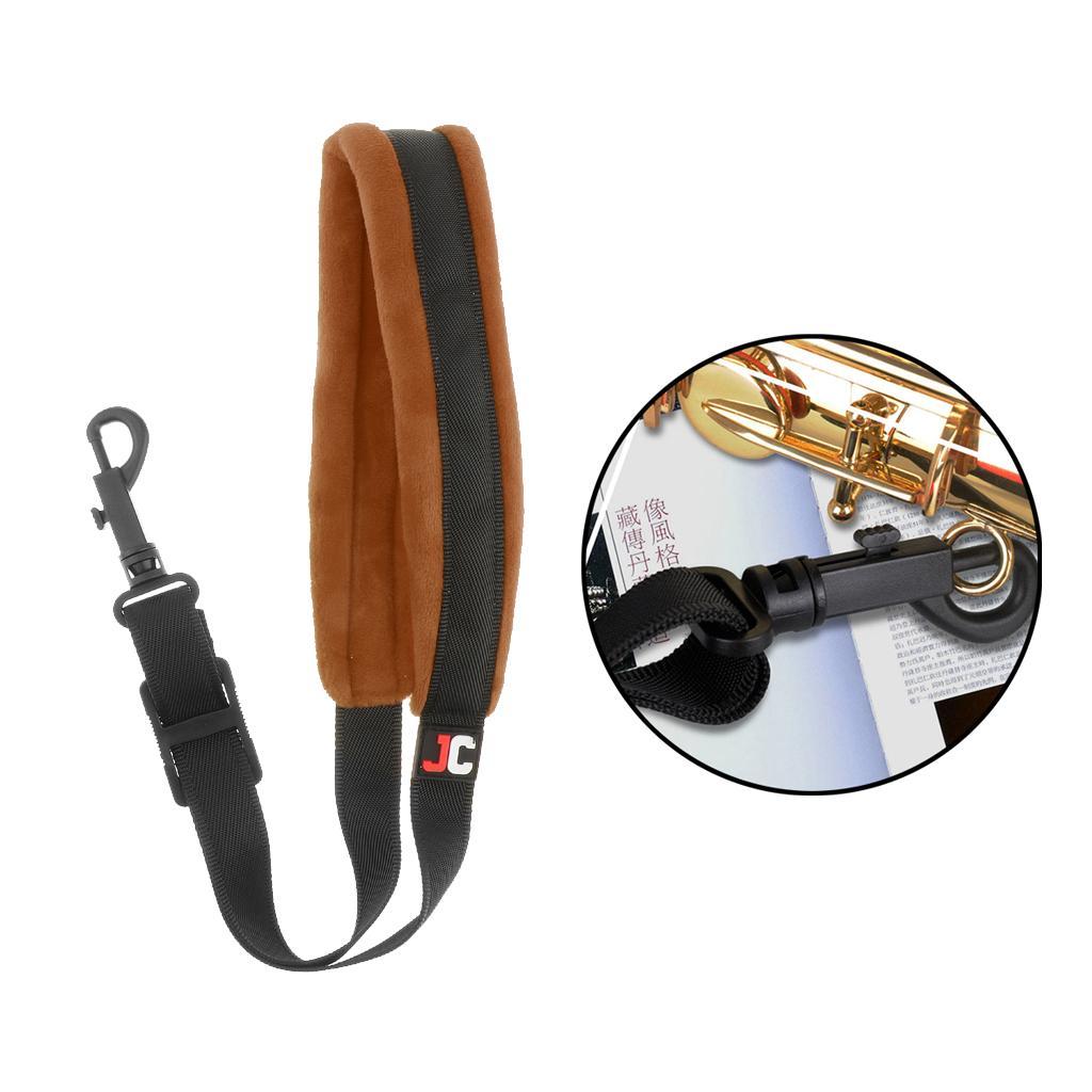 Saxophone Neck Straps for Alto/Tenor/Soprano/Baritone Saxophones Brown