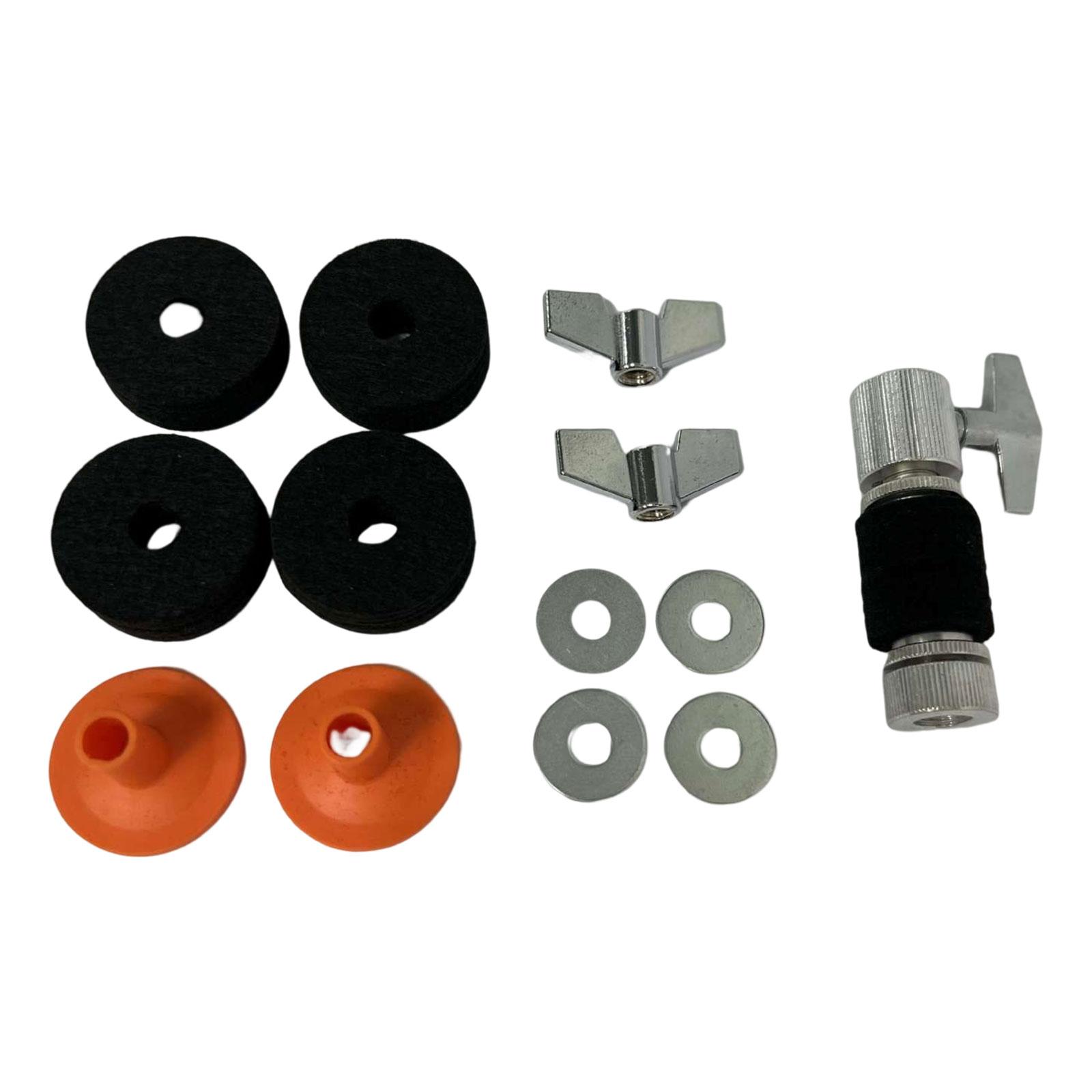 Jazz Drum Clutch Pad Wear Resistant Cymbal Holder Fitments Practical Argent