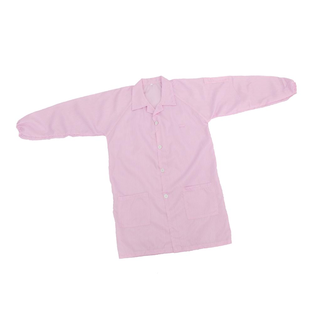 Antistatic Industrial Chemical Protective Suit Coverall Cloth Pink
