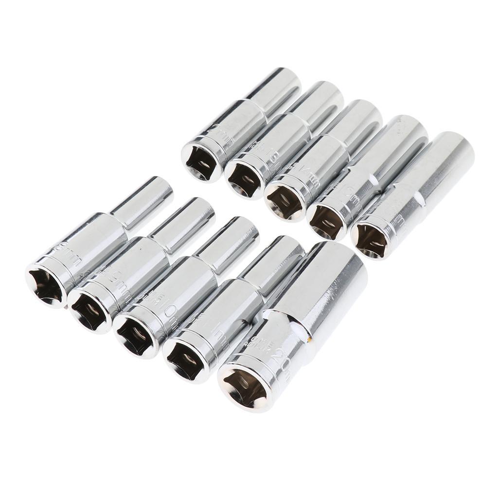 1/2In Hex Adapter Deep Socket Power Nut Driver Drill Bit  16mm