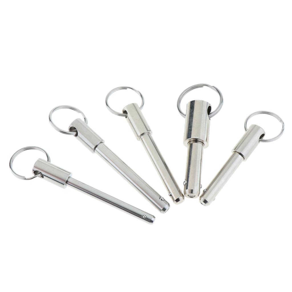 Steel Ball Lock Quick Release Pin Ring Handle Locking, Dia 6/8/10mm