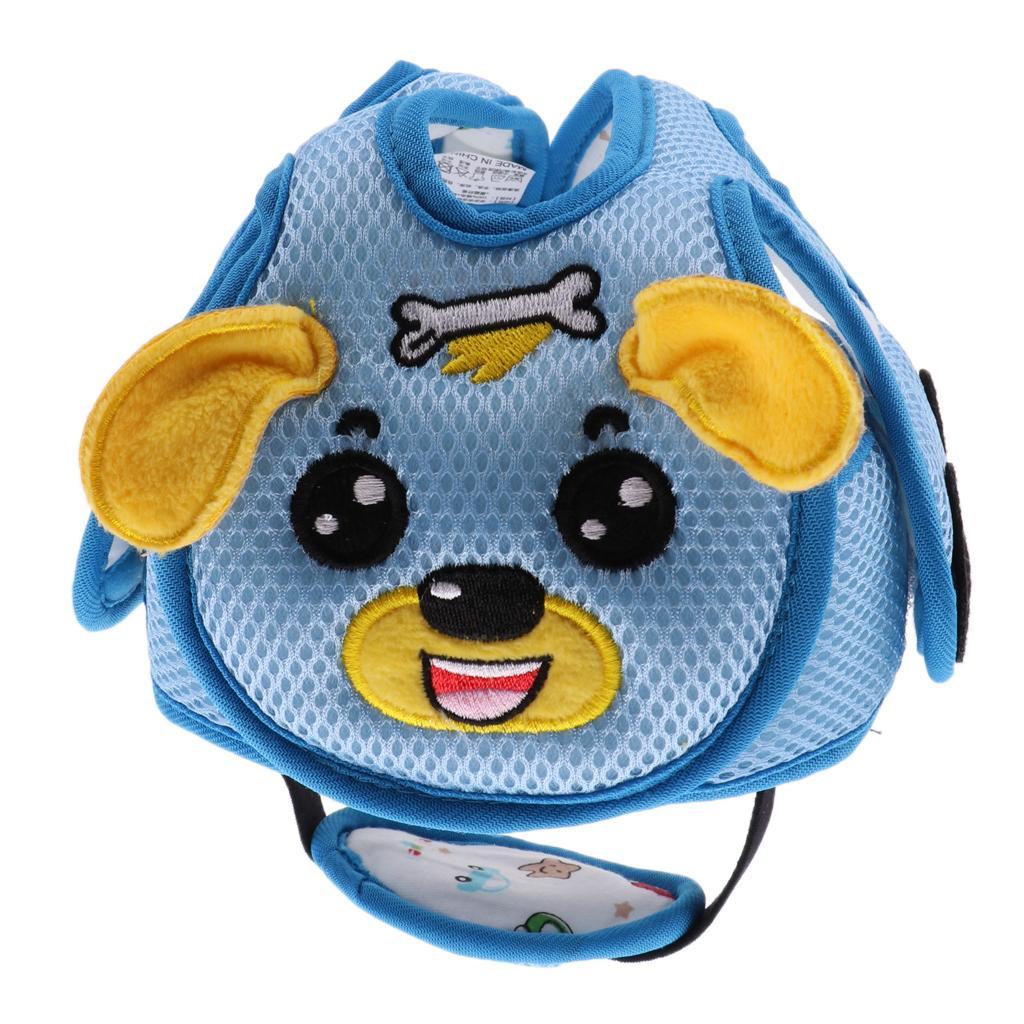 Baby Infant Toddlers Protection Cap Shatter-Resistant Head Cap Bue dog