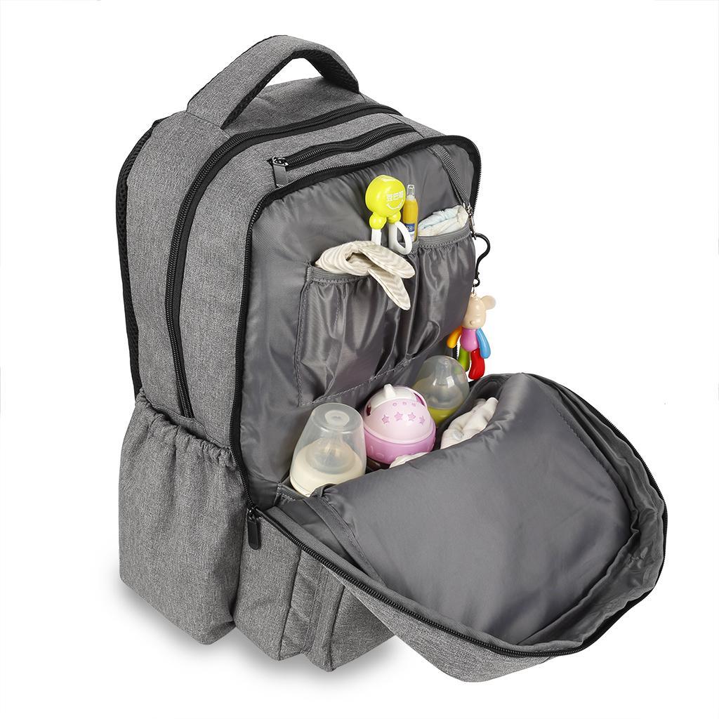 Baby Wickelrucksack Wickeltasche mit Wickelunterlag Babytasche Reisetasche 