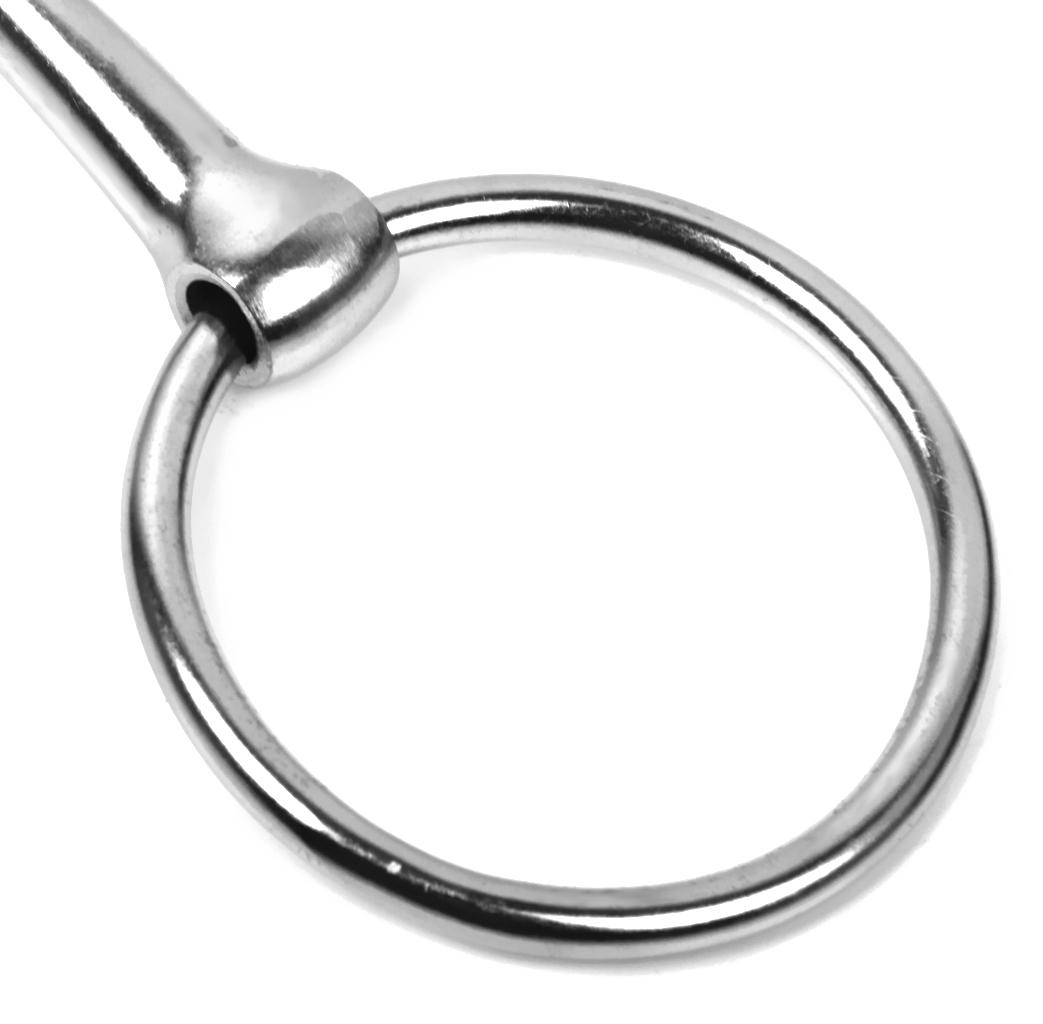 Loose Ring French Link Snaffle Horse Bit Silver Iron Mouthpiece Size 5 inch