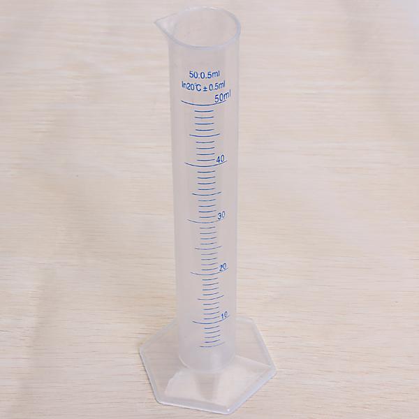 4x 10 25 50 100 ml Transparent Plastic Polypropylene Graduated Cylinder Measurin