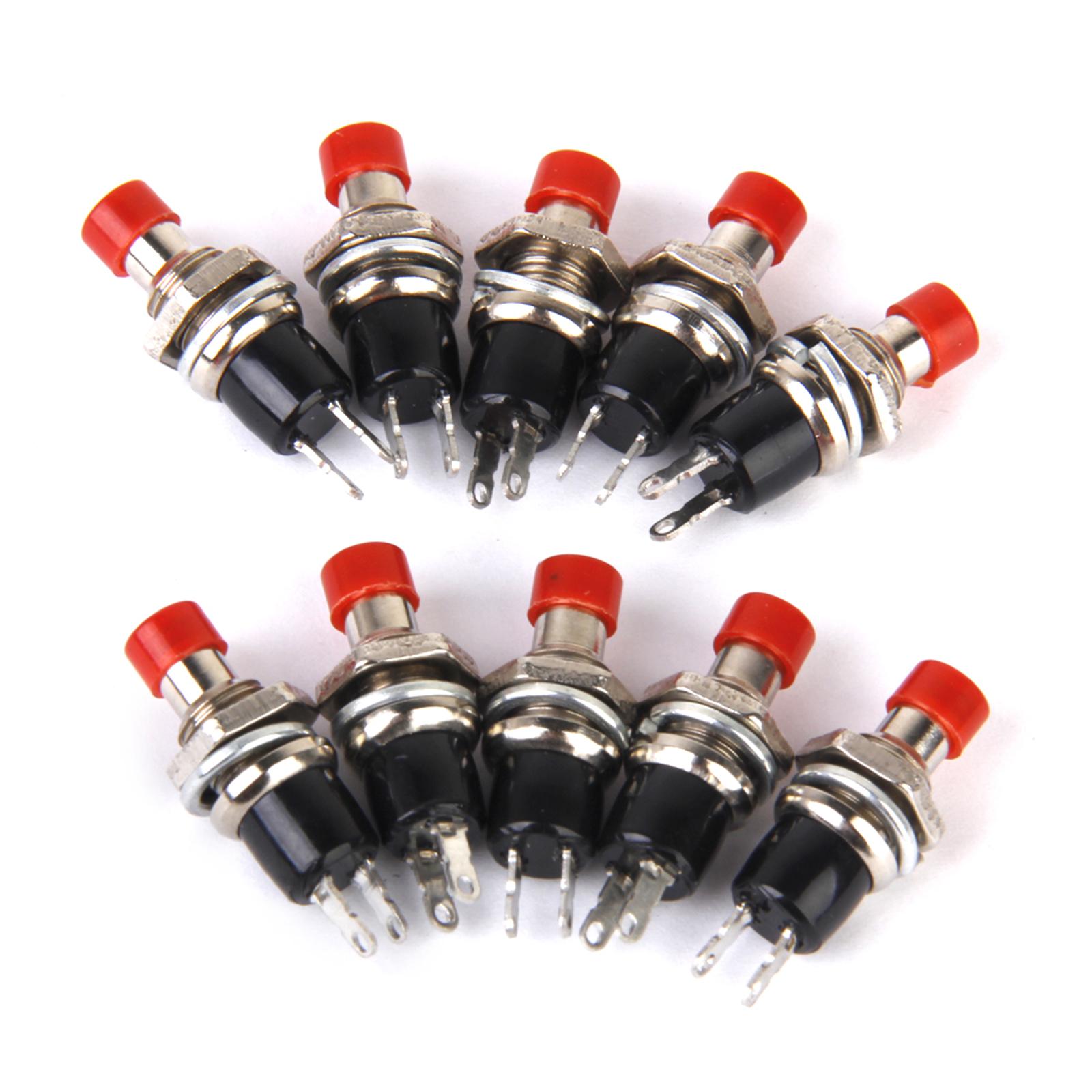 9x10x Mini Momentary Push Button Switch for Model Railway Hobby Red