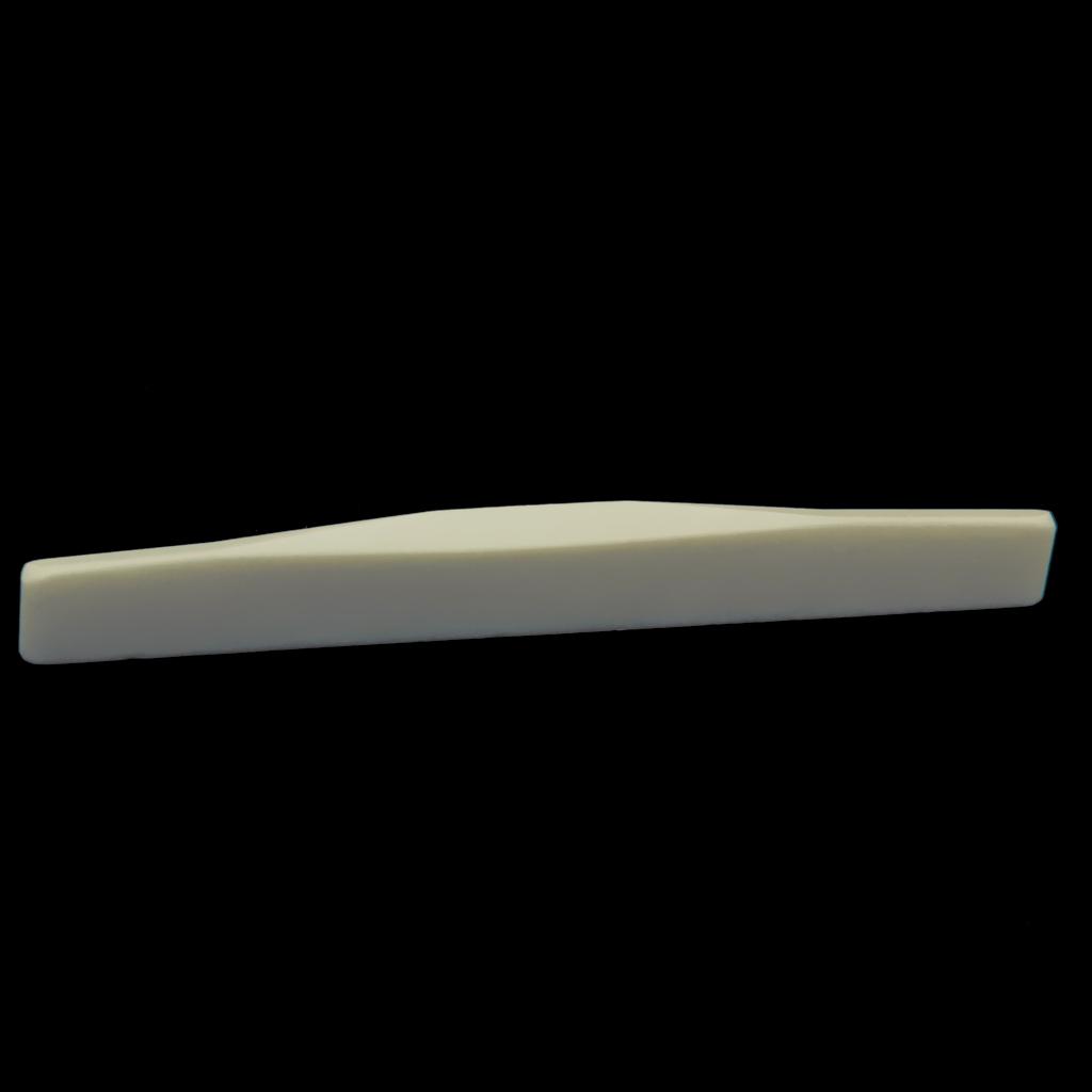3x 1pc Cattle Bone Bridge Saddle for Acoustic Guitar 75mm