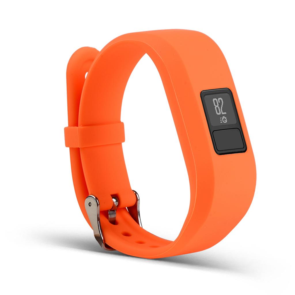 Adjustable Silicone Wrist Watch Band Strap Buckle for Garmin Vivofit3 Orange