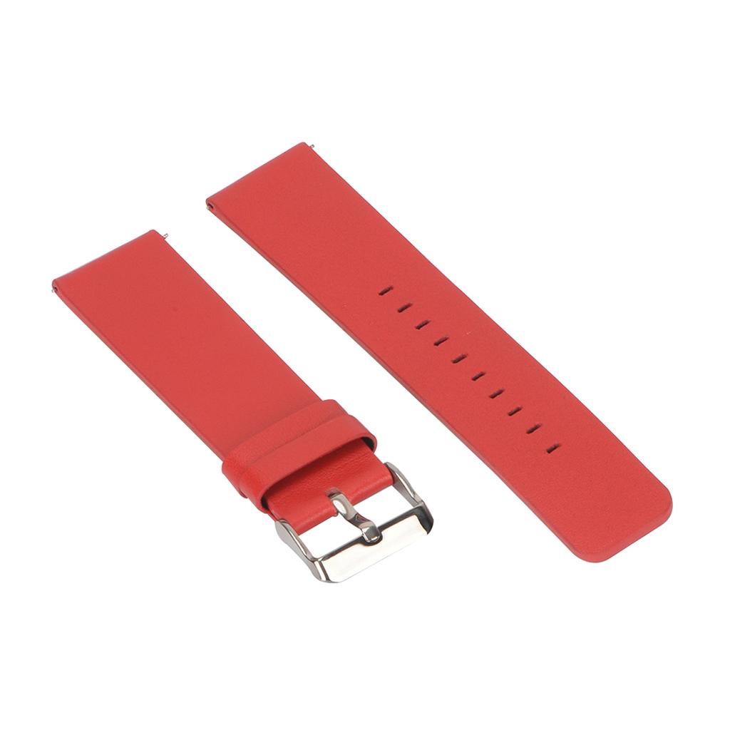 Leather Watch Wrist Band Replacement Strap for Blaze Smartwatch Red