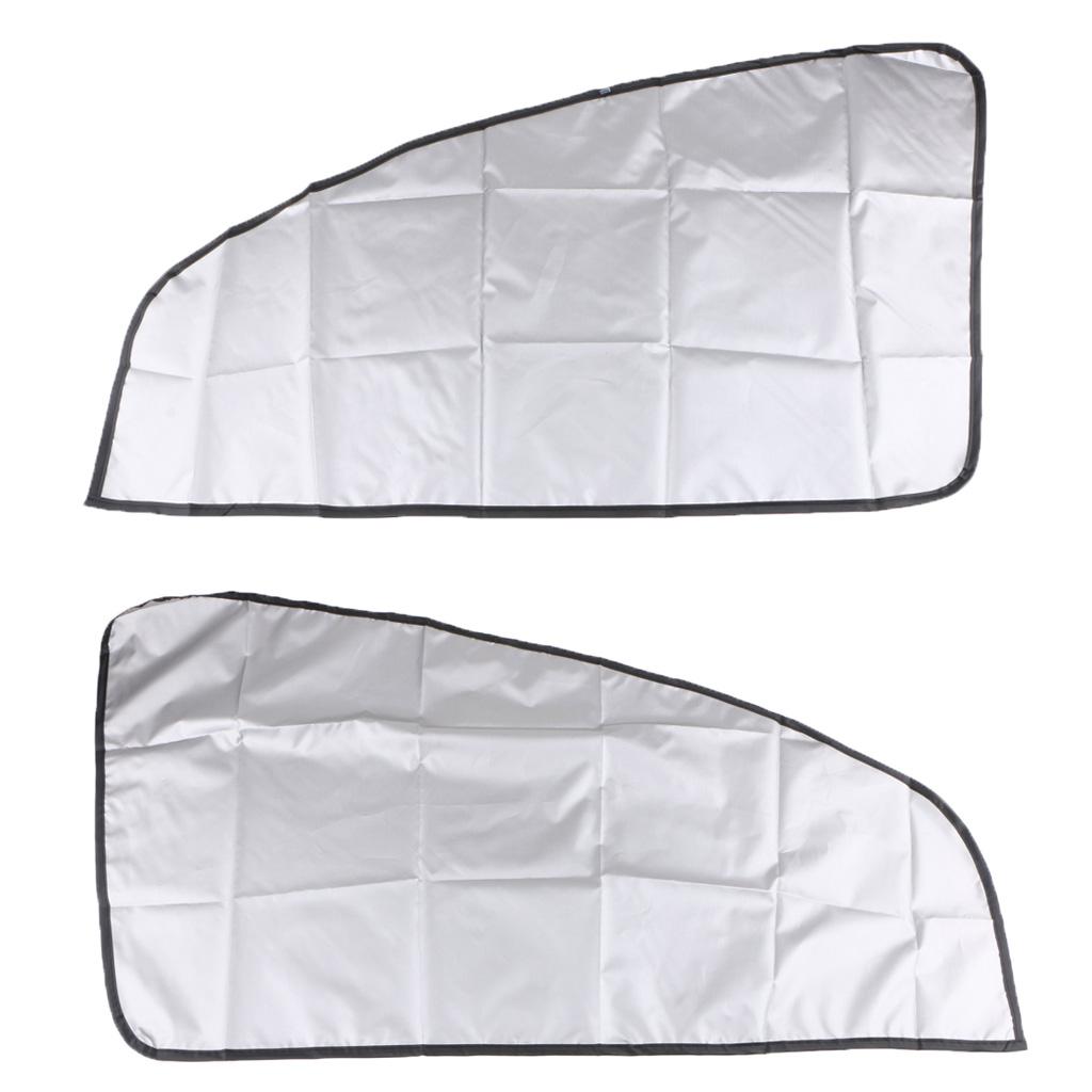 1 Pair Foldable Car Oblique Windows Sun Shield Windshield Protector Curtains