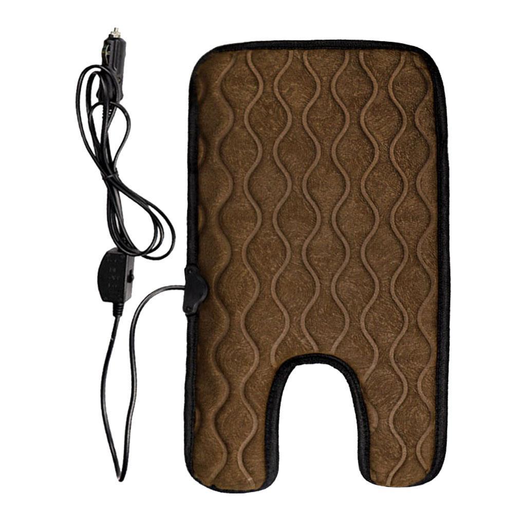 Baby Car Seat Cover Heating Cushion Pad Warm Seat for Children Kids Brown