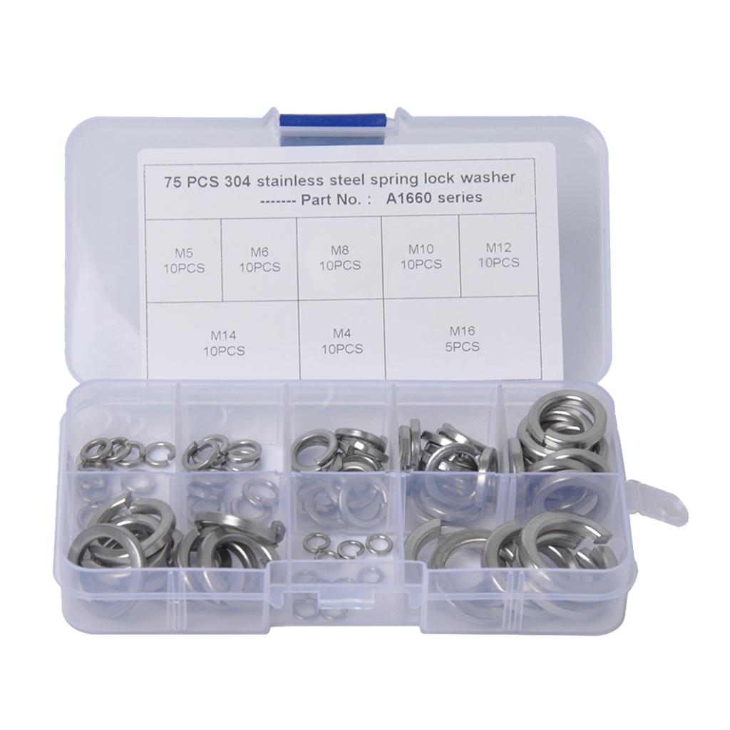 Split Lock Spring Washers Stainless Steel