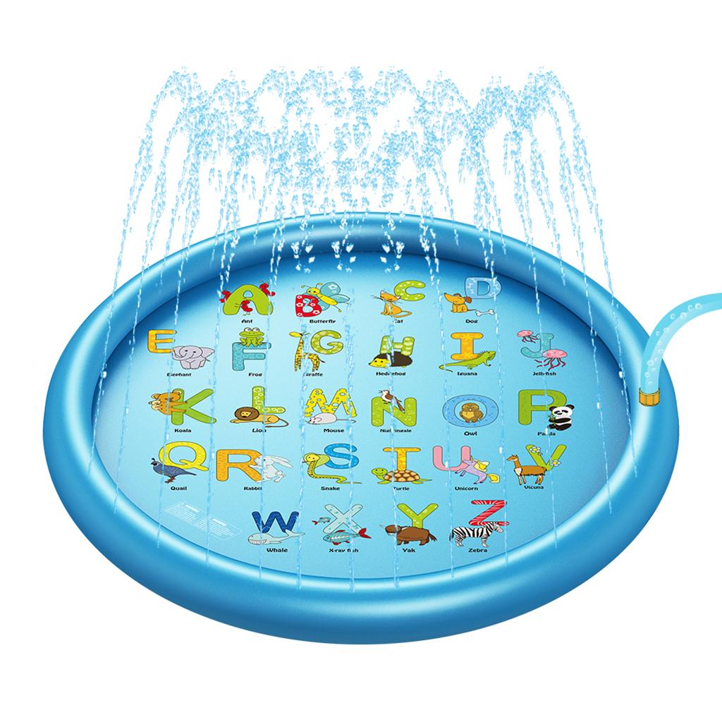  Round Splash Pad Mat Water Toys for Kids Style_C