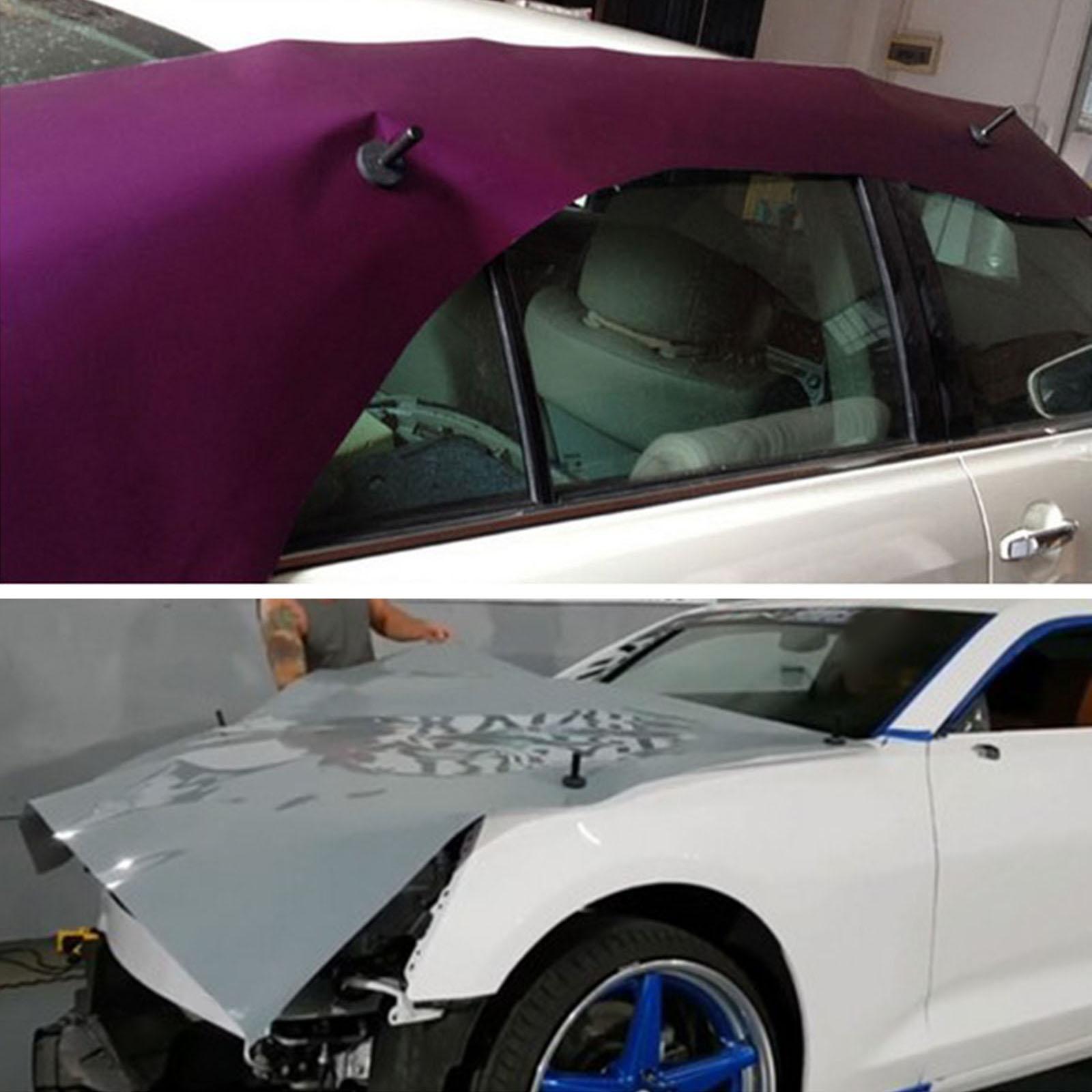 3xCar Vinyl Wrap Gripper Magnets Holder Tool Accessories 66mm Blue