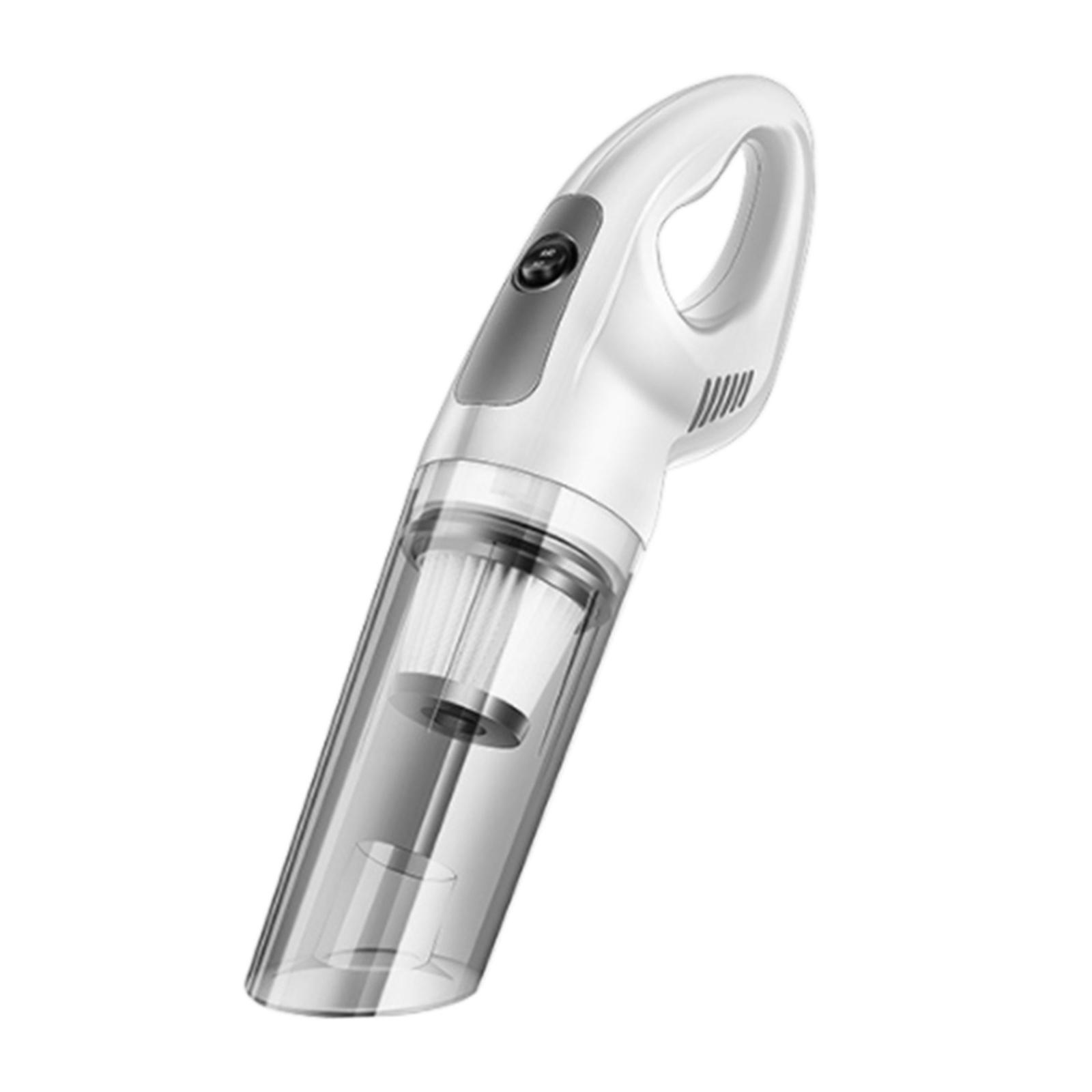 Car Vacuum Cleaner Handheld Vacuum Small Quick Charge  Wireless White 