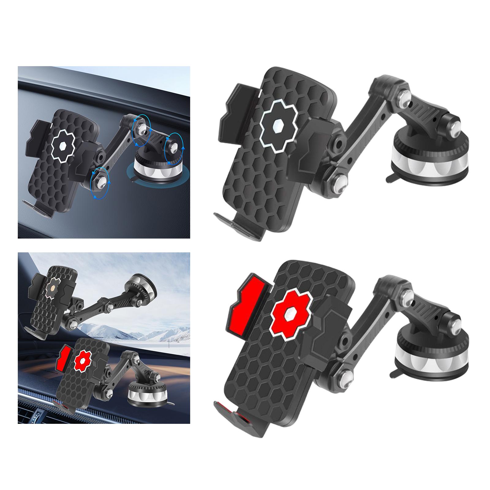 Powerful Suction Cup Phone Holder Handsfree for Automotive Truck SUV Black