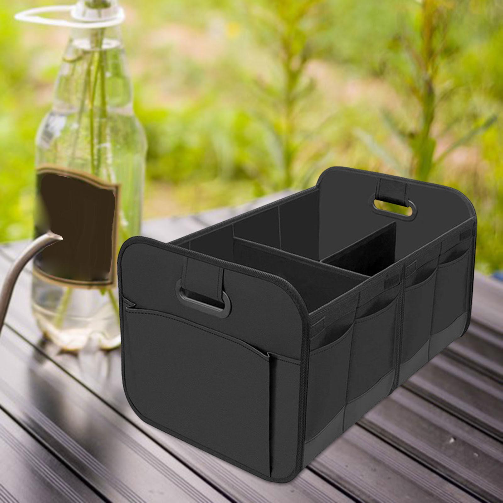 Car Trunk Organizer Groceries Organizer Foldable Sturdy Vehicles Storage Box