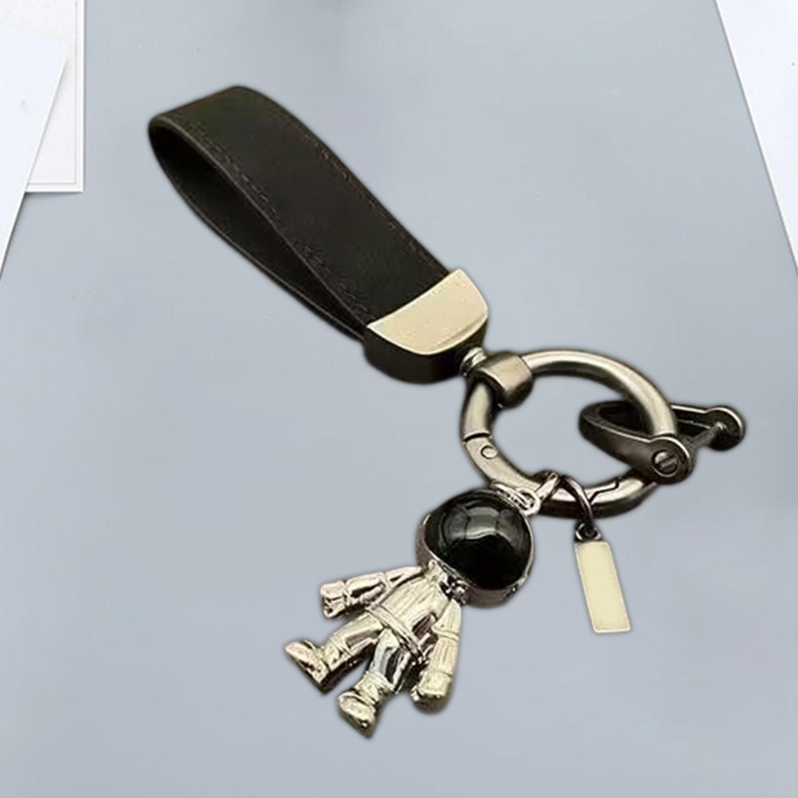 Car Key Chain Decoration Fashion Key Ring Clip for Handbag Purse Wallet Black