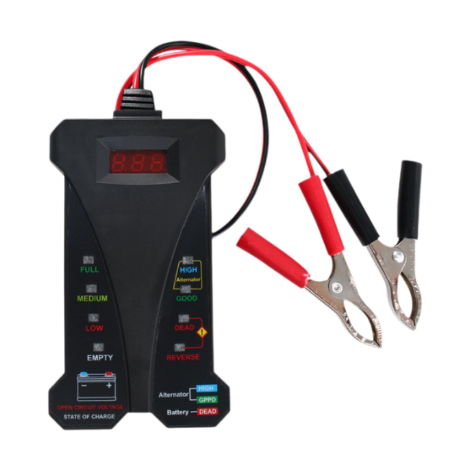 12V Car Battery Tester Charging Test for Automobile RV Electrical Tools