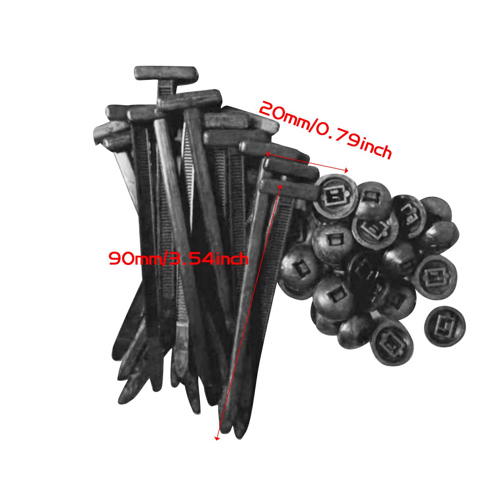 3x20x Nylon Cable Ties Replace Universal Cable Management Straps Car Accessory