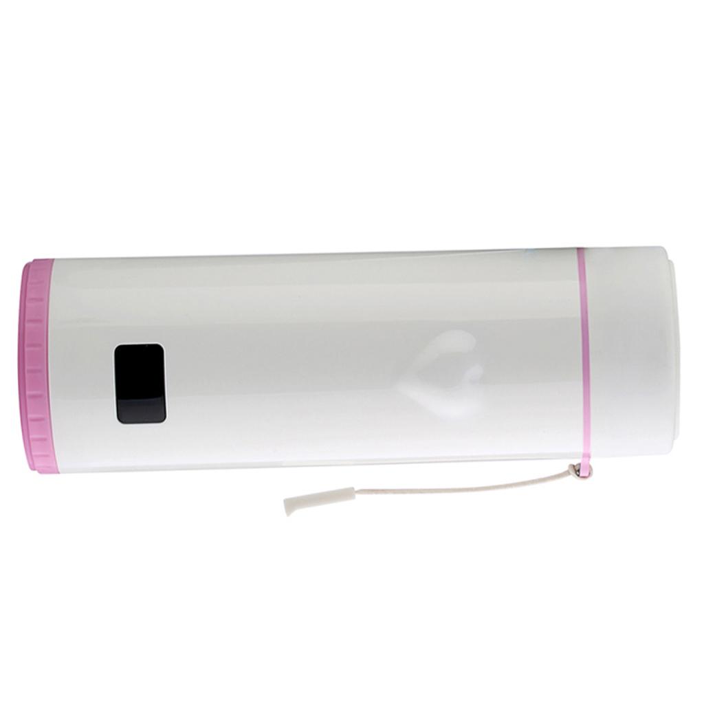 Temperature Touch Sensing Water Bottle Vacuum Insulated Tea Cup Mug Pink