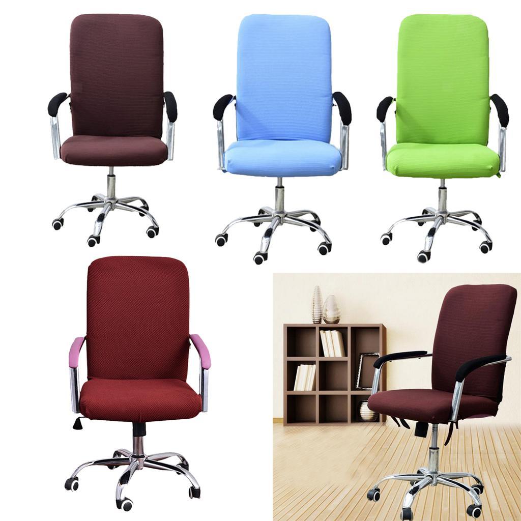 Home Swivel Chair Cover Study Room Armchair Desk Protective Seat Cover
