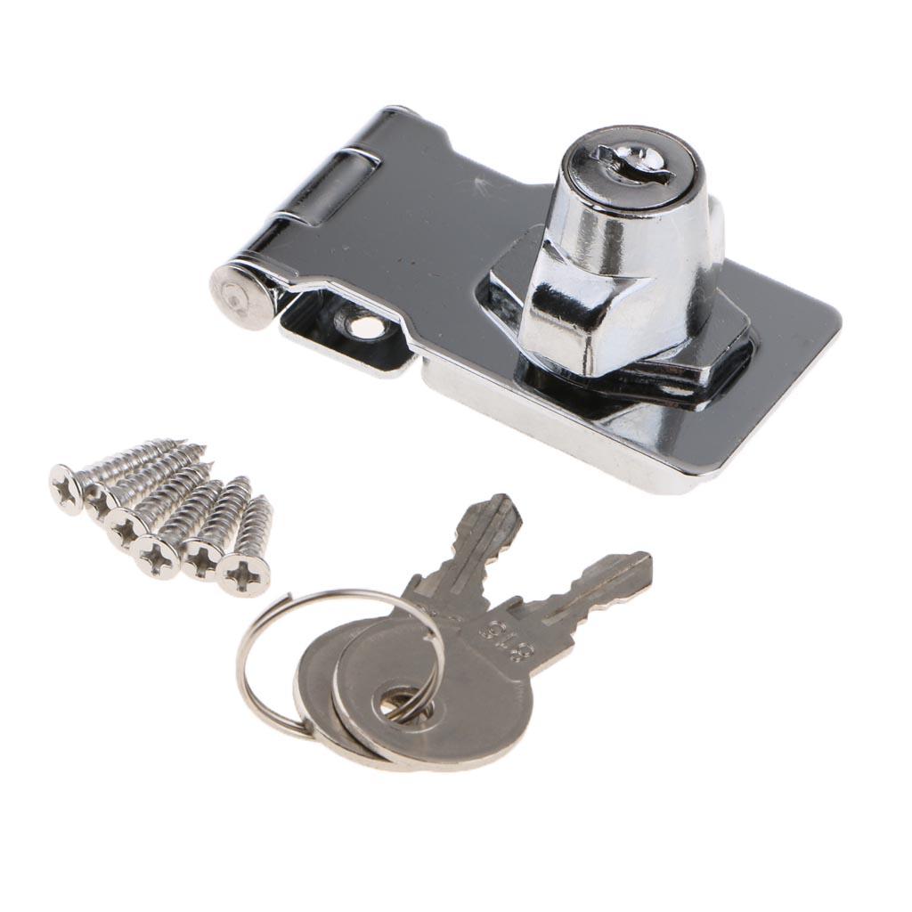 Stainless Steel Keyed Hasp Lock Knob Keyed Locking Buckle for Doors ...