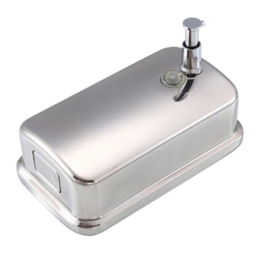 Stainless Steel Soap Dispenser Liquid Pump Shampoo Lotion Container 800ml