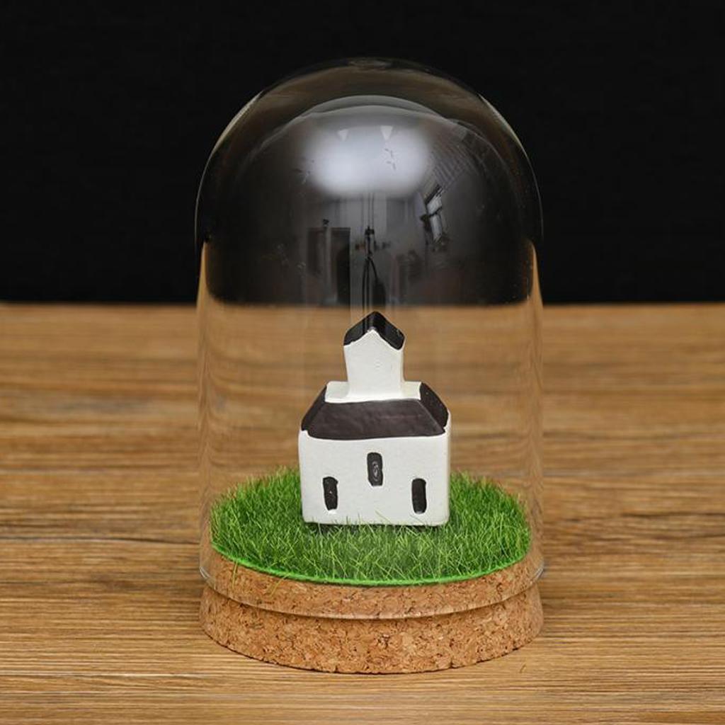 Glass Cover Landscape Terrarium Container Lid Vase Bottle 8x12cm