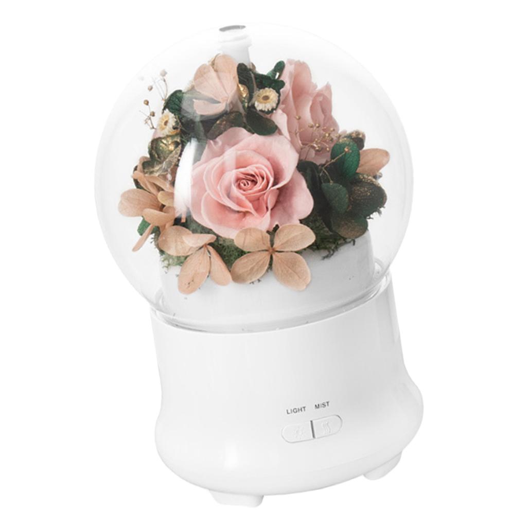 Flower Decor Aromatherapy Machine Mini Night Light Humidifier E