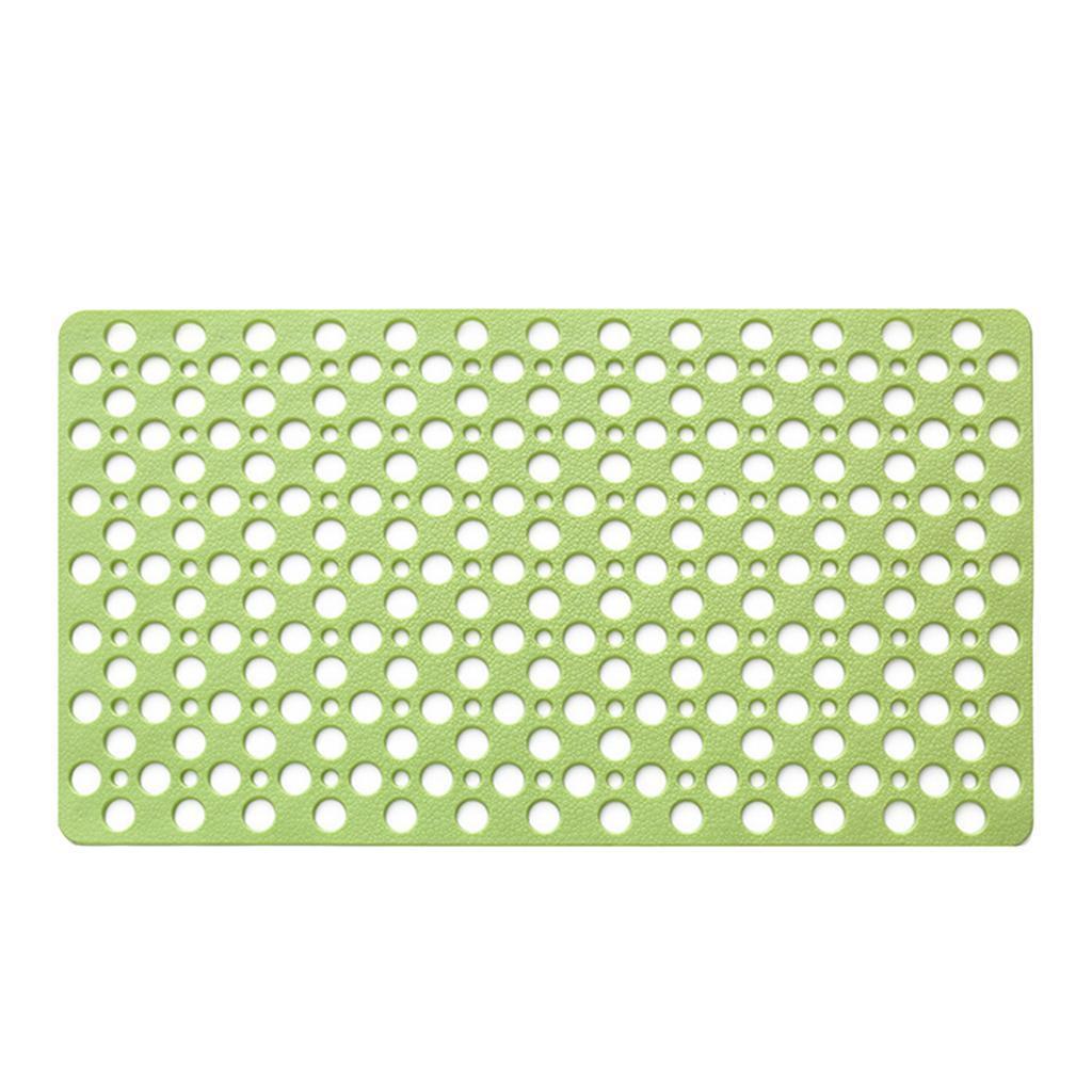 Non-slip Bathroom Shower Mat Suction Cup Bathtub Mat Kitchen Mat Green