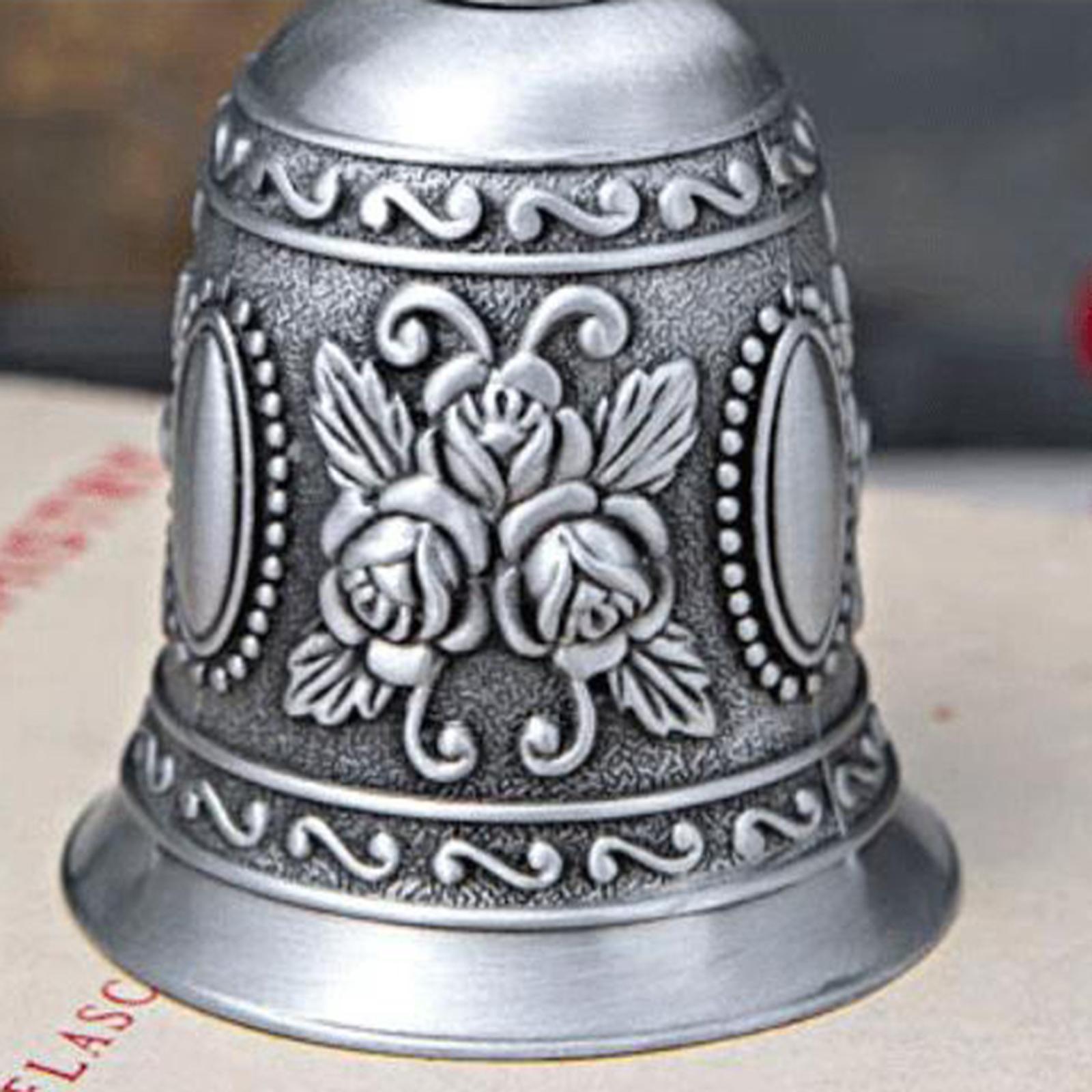 Hand Service Call Bell Desk Counter Reception Restaurant Bar Antique Silver