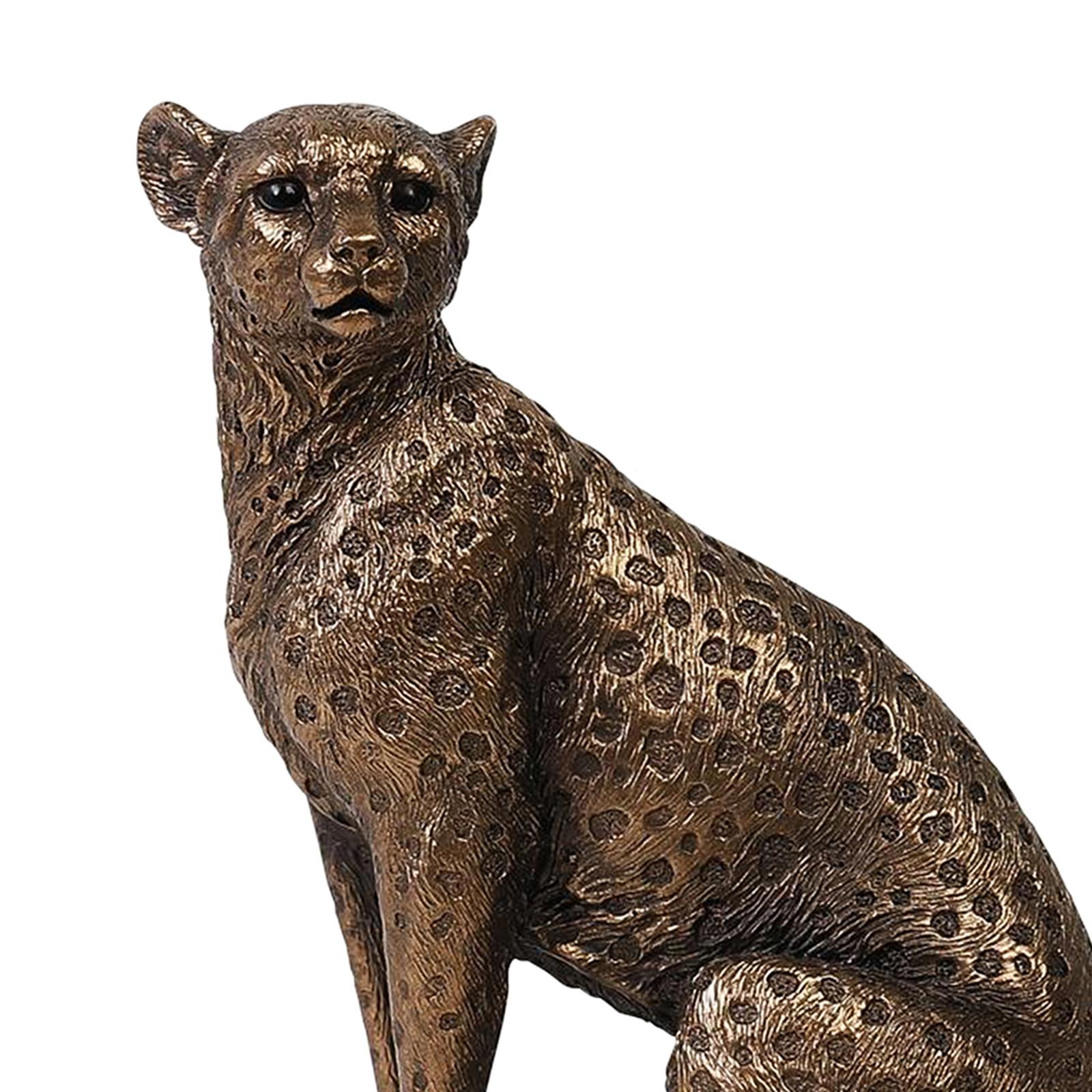 Modern Panther Animal Sculpture Ornament Figurine Statue Office Desktop A