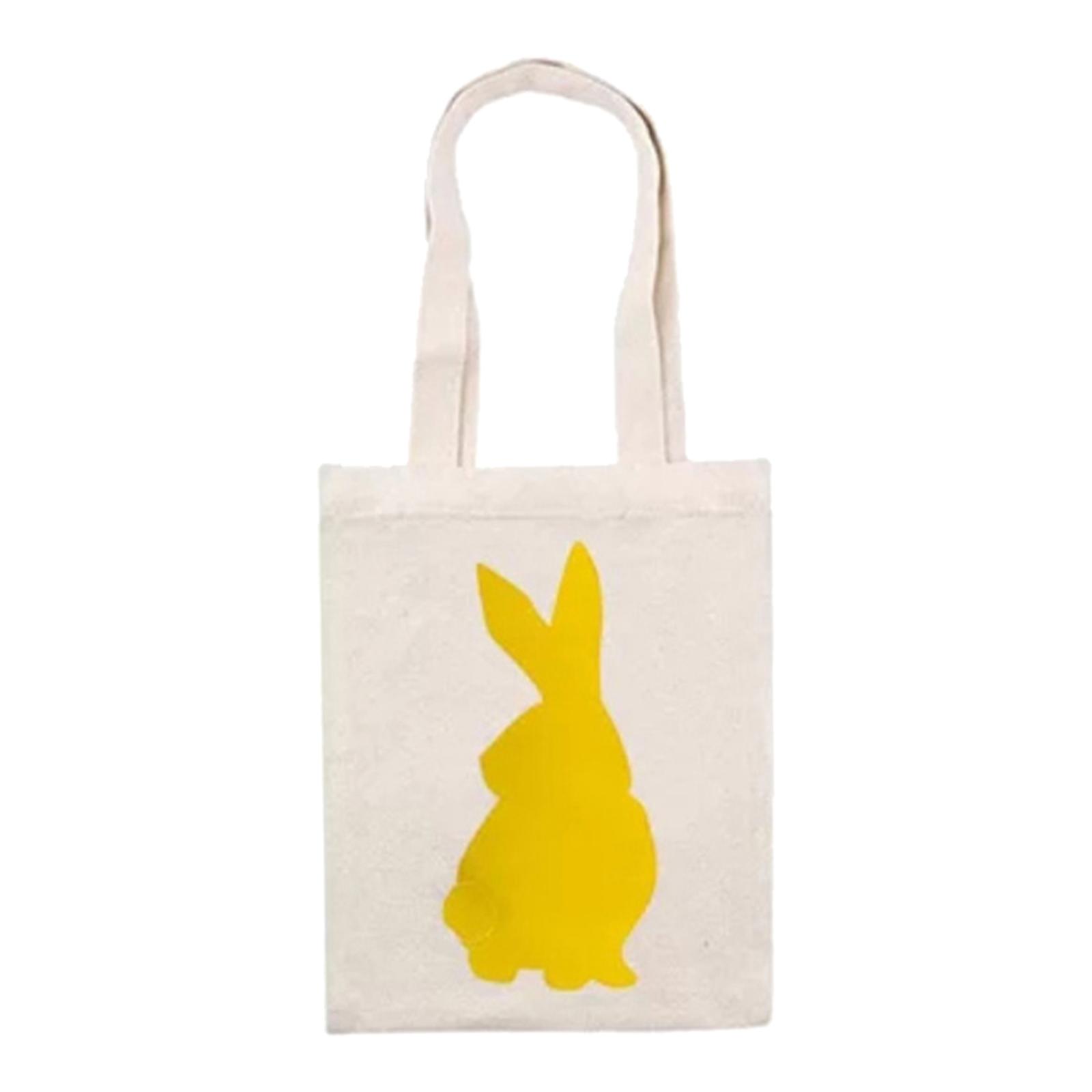 Non-woven Easter Bunny Tote Rabbit Bag Gift Festive Party Supplies Yellow