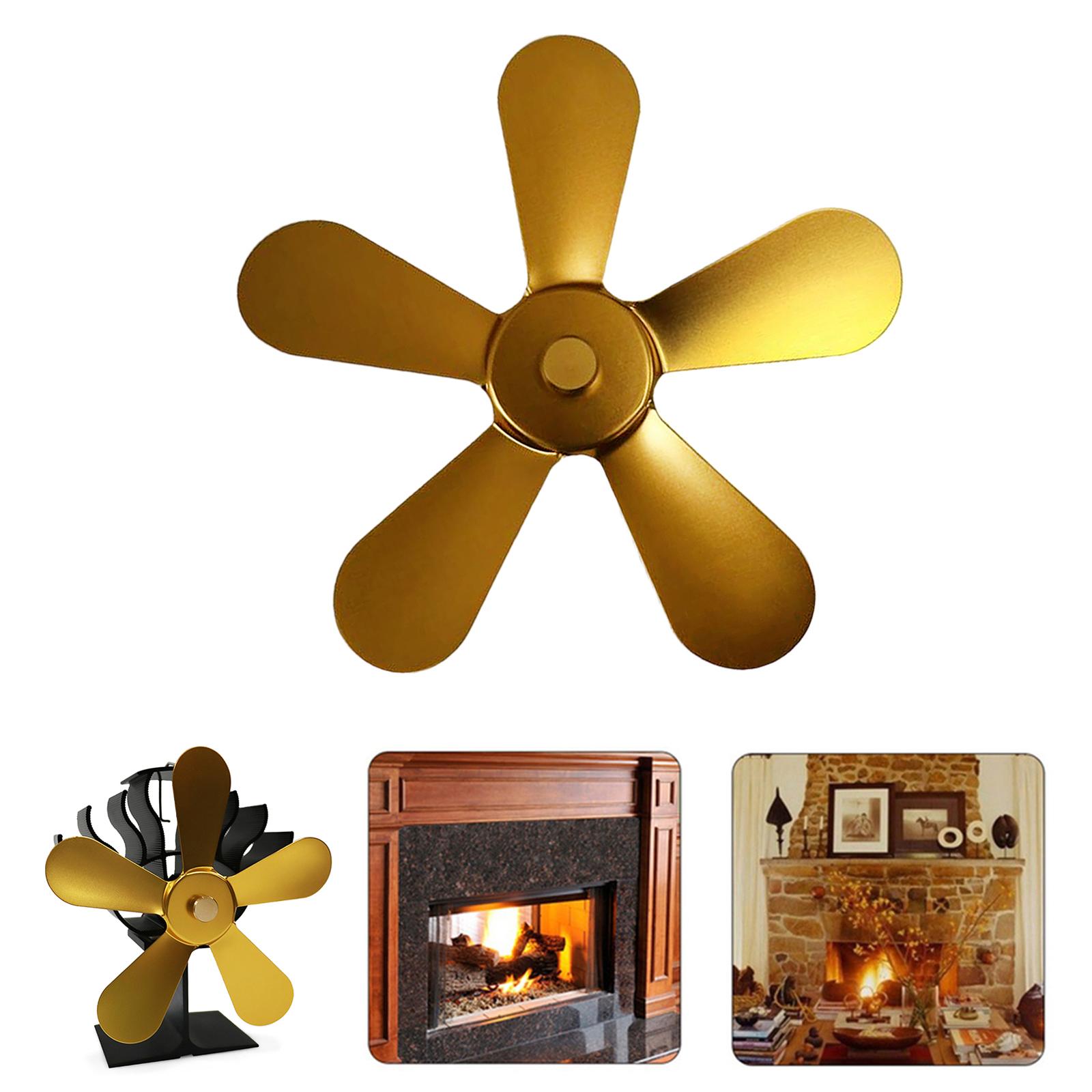 Fireplace Fan Replacement Blades Heat Powered Blade Attatchment Gold
