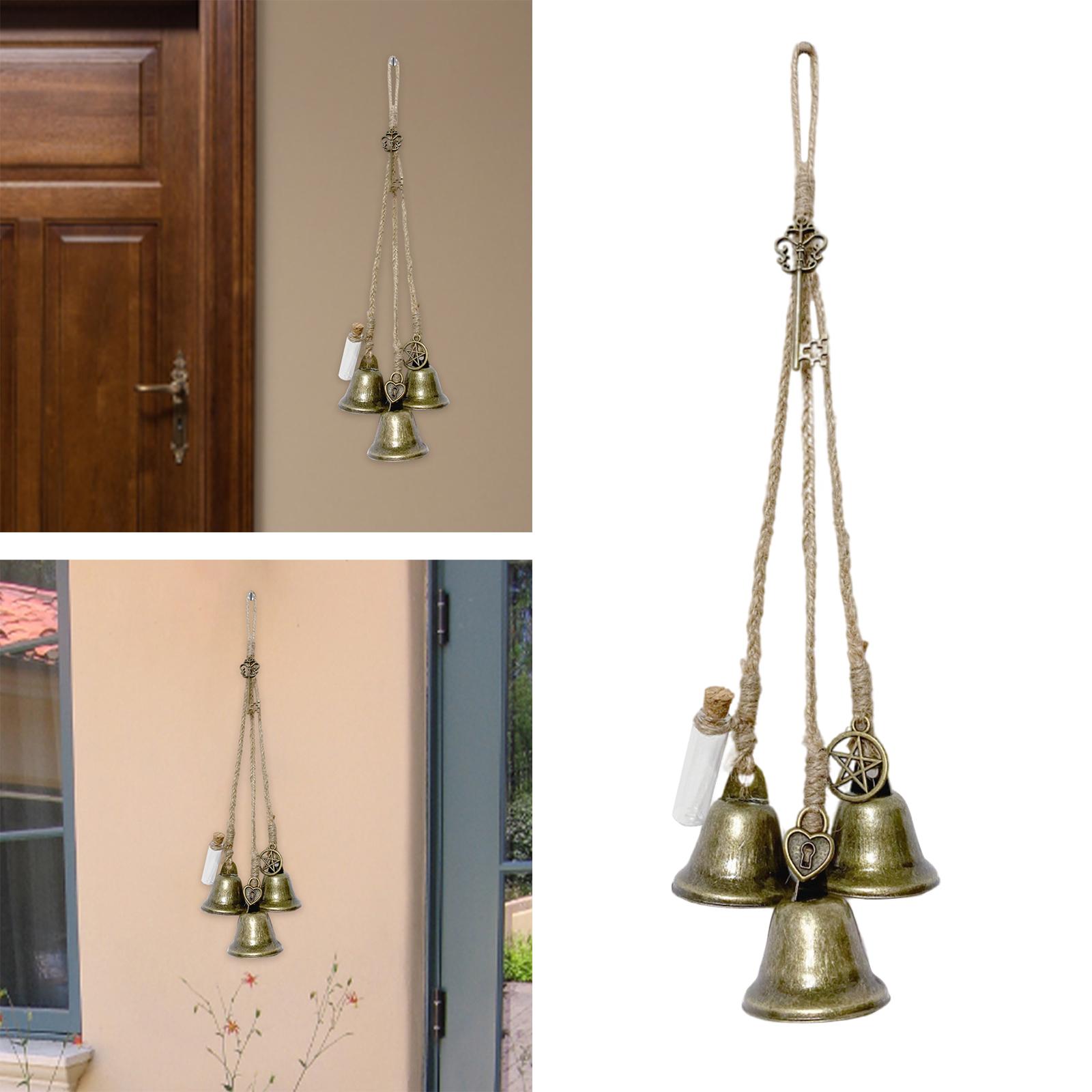 Witch Bells Windbells Wall Hanging Wind Chime for Door Patio Three bells