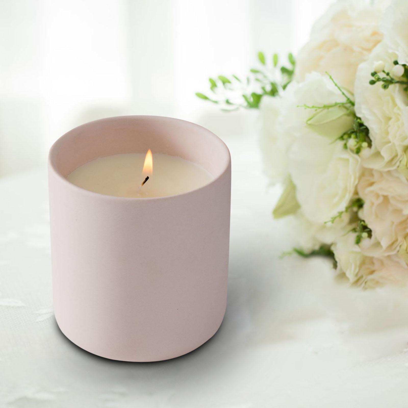 Ceramic Candle Holder Candlestick Candleholder Tealight Pot Pink