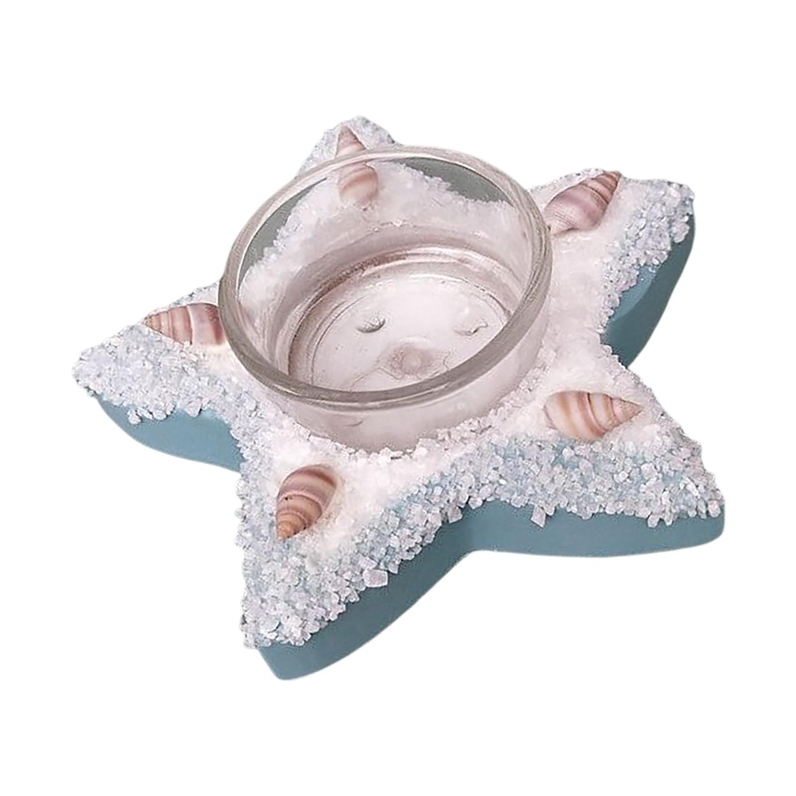 Mediterranean Style Candle Holder Candlestick Stand Statue Party Starfish