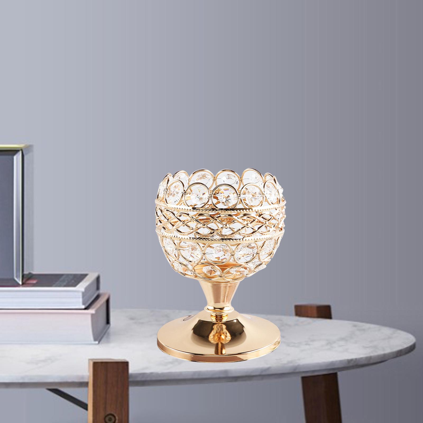 Crystal Candle Holder Centerpieces for Festival Fitting Table Valentines S