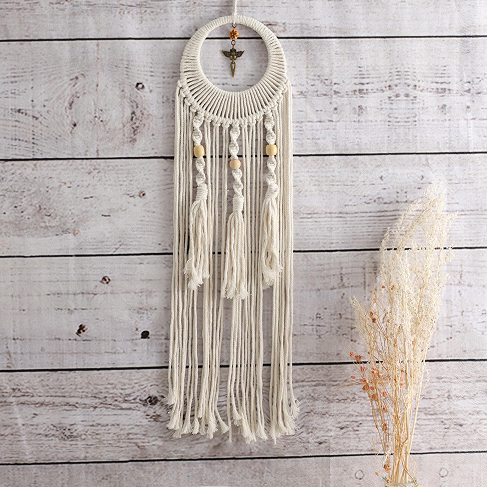 Macrame Tassel Woven Wall Hanging Tapestry wings Pendant Charms for Nursery