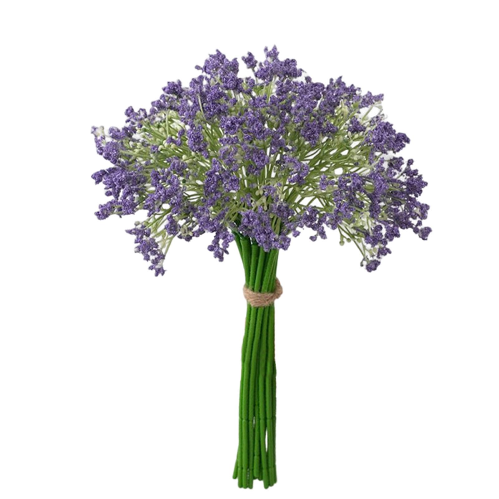 Gypsophila Bouquets Artificial Flowers Silk Flowers for Wedding Hotel Bridal Purple