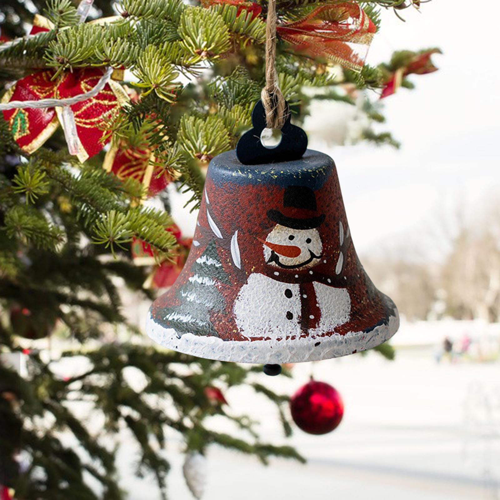 Christmas Hanging Bell Ornaments Hotel Pendant Home Black Hat Snowman