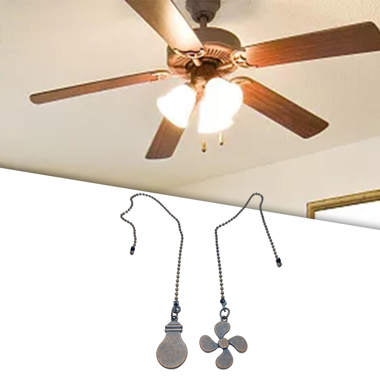 Ceiling Fan Pull Chain Ornaments Fan Extension Chain for Lamp Ceiling Fan style B