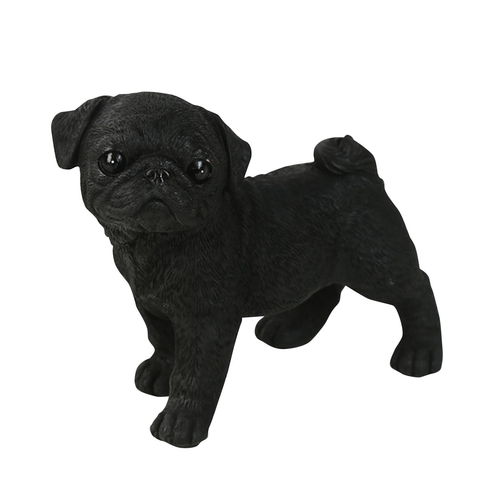 Pug Figurine Black