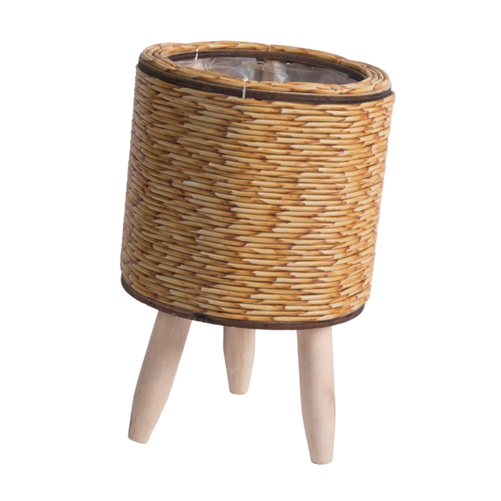 Woven Basket Plant Stand