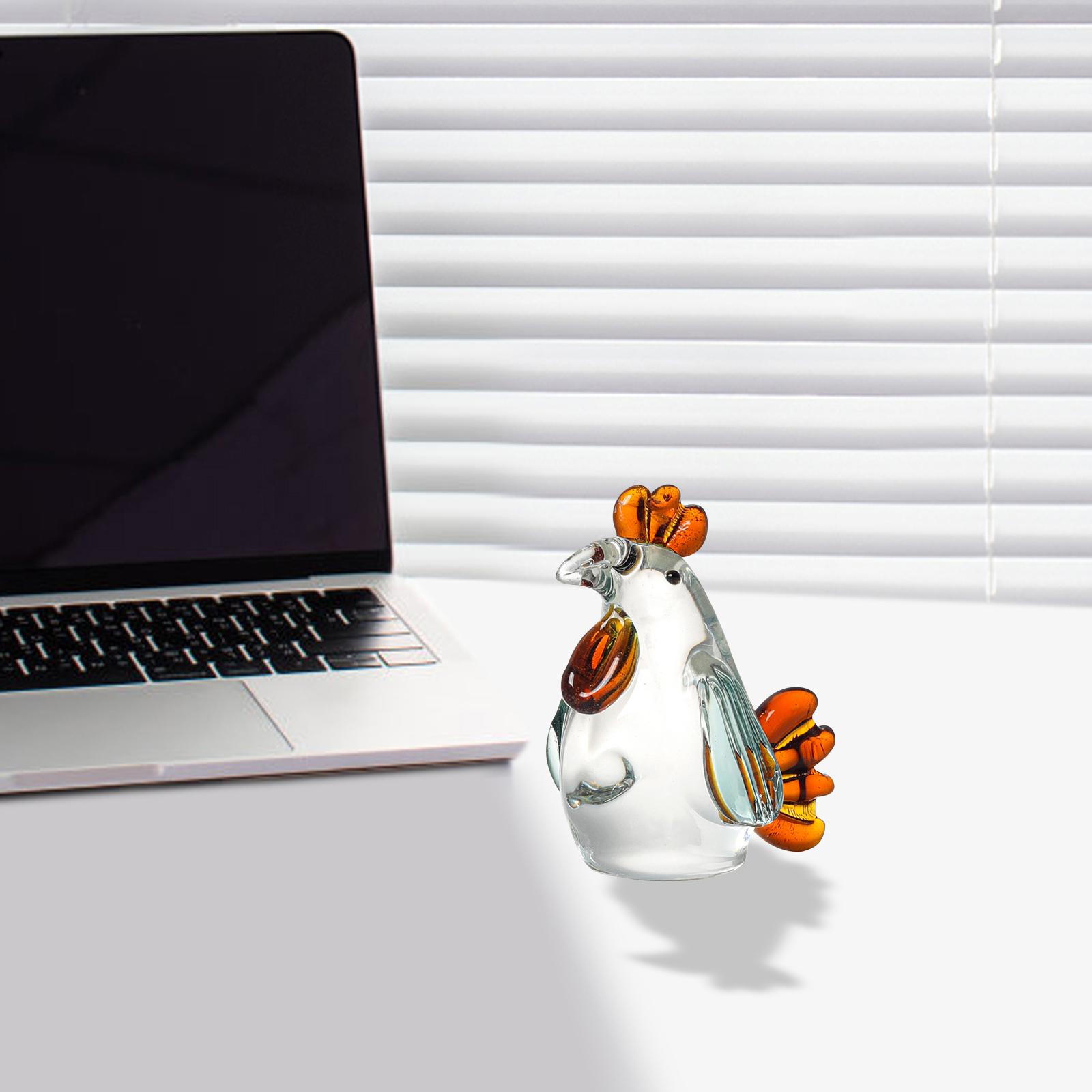 Roosters Figurine Collection Hens Sculpture for Bookshelf Bedroom Centerpiece Styles B